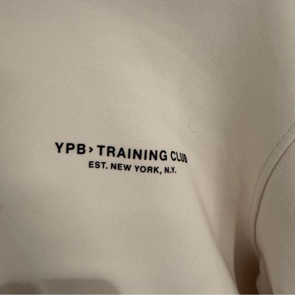 Abercrombie & Fitch Cream Athletic Hoodie Size Small Like New - Picture 2 of 3